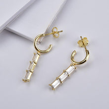 Load image into Gallery viewer, Crystal Ina Gold Earrings
