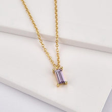 Load image into Gallery viewer, Purple Ina Gold Necklace
