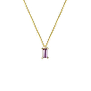 Purple Ina Gold Necklace