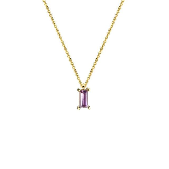 Purple Ina Gold Necklace