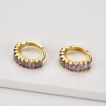 Load image into Gallery viewer, Grape Baguette Hoops
