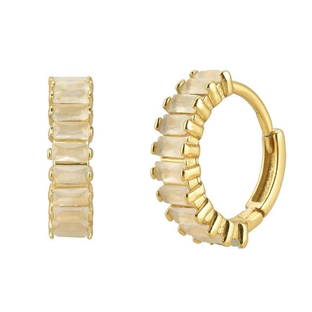 Mist Baguette Hoops