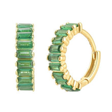 Load image into Gallery viewer, Basil Baguette Hoops
