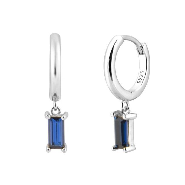 Sapphire Ina Platinum Earrings