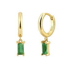 Load image into Gallery viewer, Emerald Ina Gold Earrings
