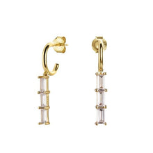 Load image into Gallery viewer, Crystal Ina Gold Earrings
