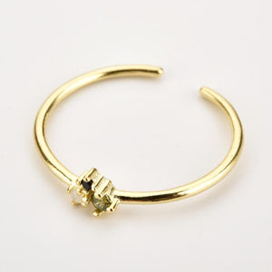 Black Basil Omi Gold Ring