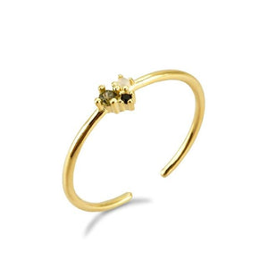 Black Basil Omi Gold Ring