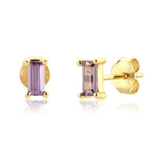 Purple Ina Gold Studs