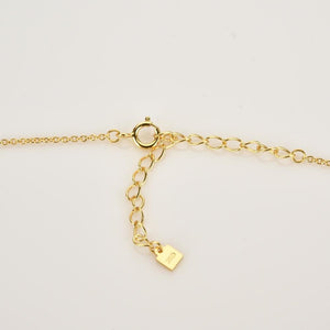 Navy Jada Gold Necklace