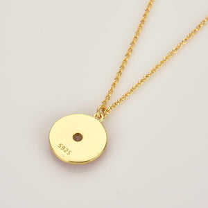 White Jada Gold Necklace