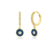 Load image into Gallery viewer, Navy Jada Drop Earrings
